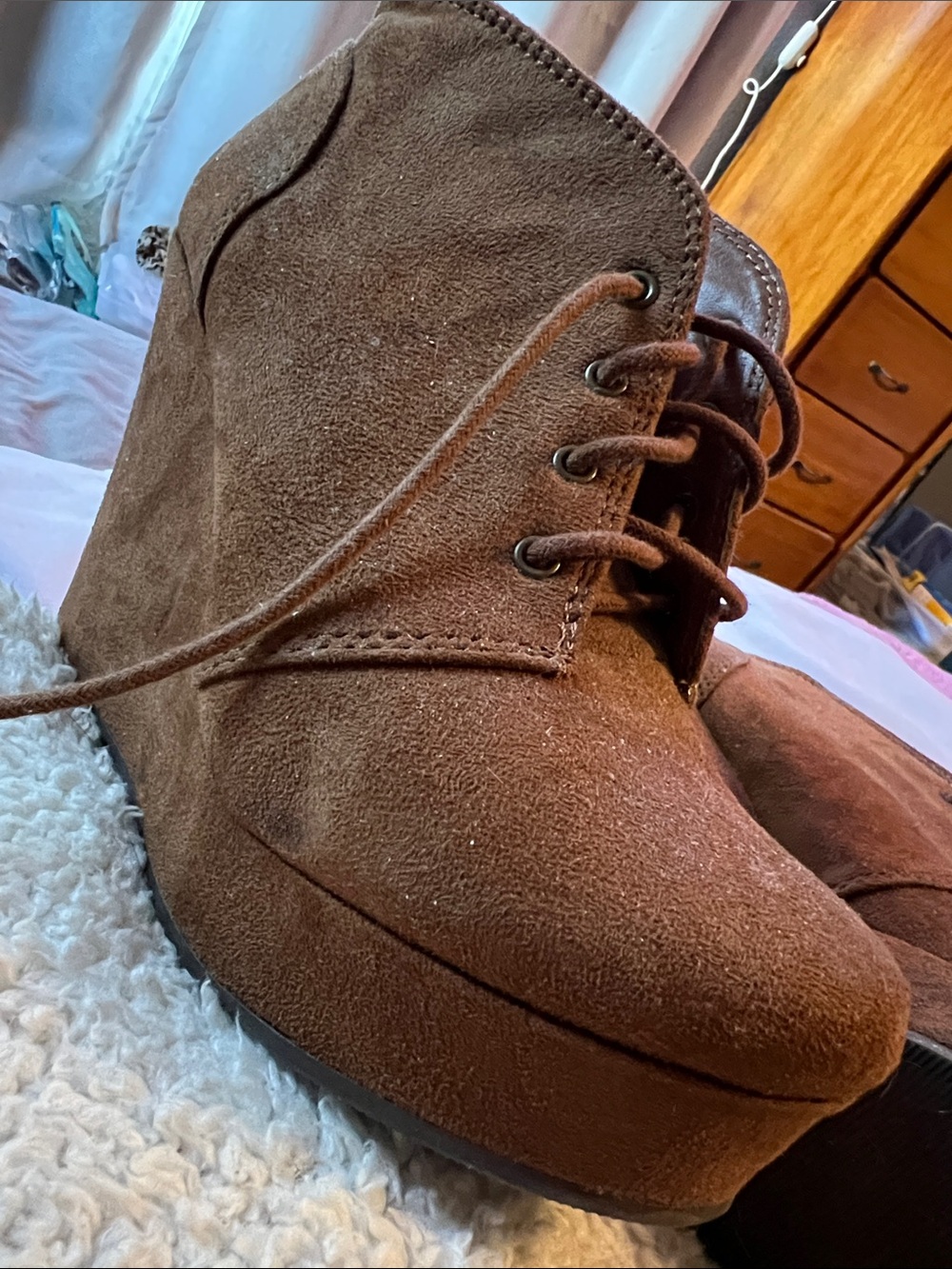 Shi by Journeys Suede Lace-Up Ankle Boots